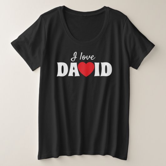 J'aime David (Design devant)