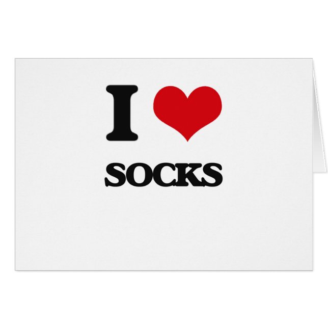 J'aime des chaussettes (Devant horizontal)