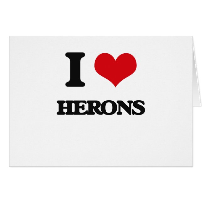 J'aime des hérons (Devant horizontal)