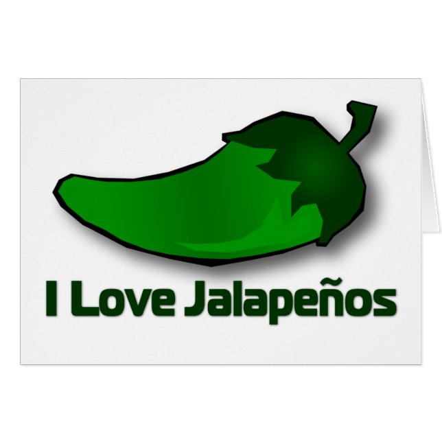 J'aime des Jalapenos (Devant horizontal)