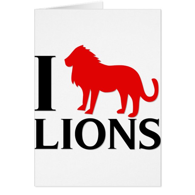 J'aime des lions (Devant)
