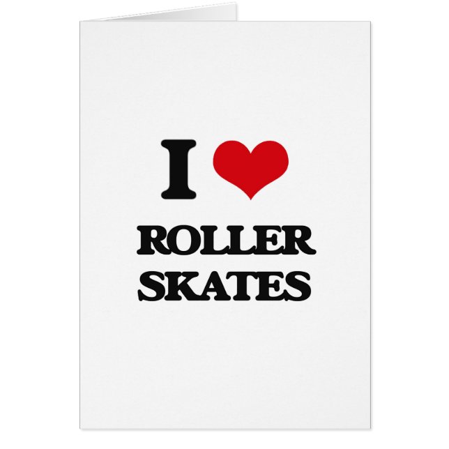 J'aime des patins de rouleau (Devant)