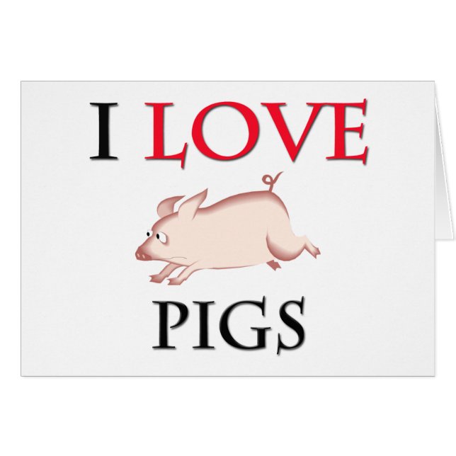 J'aime des porcs (Devant horizontal)