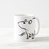 J'aime des rats ! tasse (Devant droit)