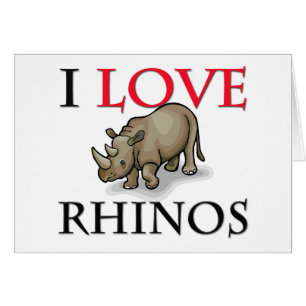 J'aime des rhinocéros