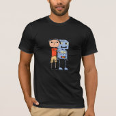 J'aime des robots - T-shirt (Devant)
