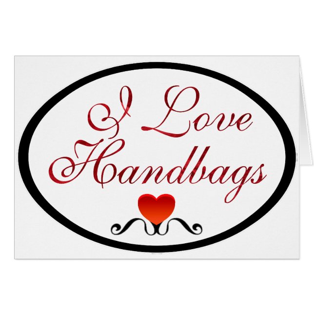 J'aime des sacs à main (Devant horizontal)