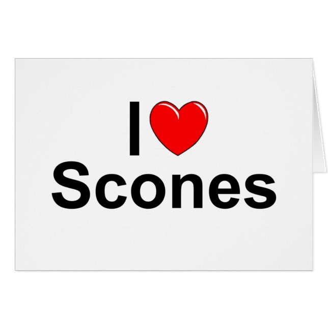 J'aime des scones (de coeur) (Devant horizontal)