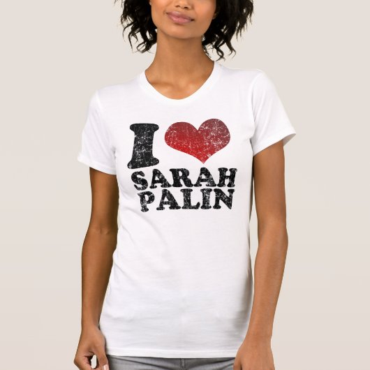 J'aime des T-shirts de Sarah Palin (Devant)