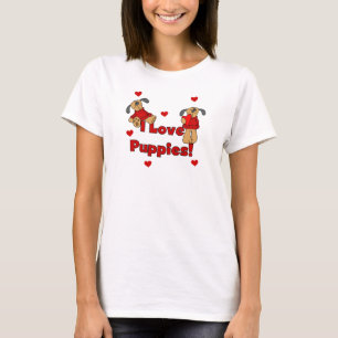 J'aime des T-shirts et des cadeaux de chiots