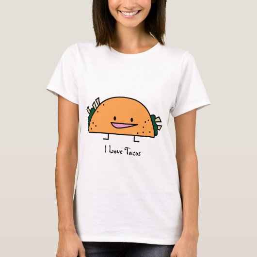 J'aime des tacos - T-shirt de dames (Devant)