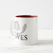 J'aime des tasses de colombes (Devant gauche)