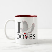 J'aime des tasses de colombes (Gauche)
