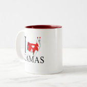 J'aime des tasses de lamas (Devant gauche)