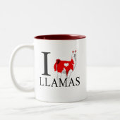 J'aime des tasses de lamas (Gauche)