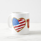 J'aime des tasses des Etats-Unis (Devant gauche)