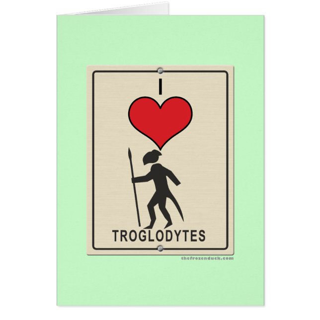 J'aime des troglodytes (Devant)
