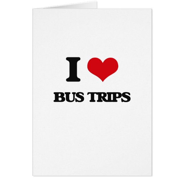 J'aime des voyages d'autobus (Devant)