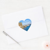J'Aime Destin Floride Stickers En Forme Coeur (Enveloppe)