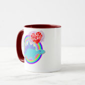 J'aime Dinos T-Rex et tasse nommée de Stegosaurus (Devant gauche)