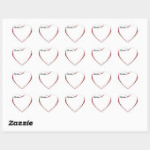 J'Aime... (Écrire) Stickers Coeur (Feuille)