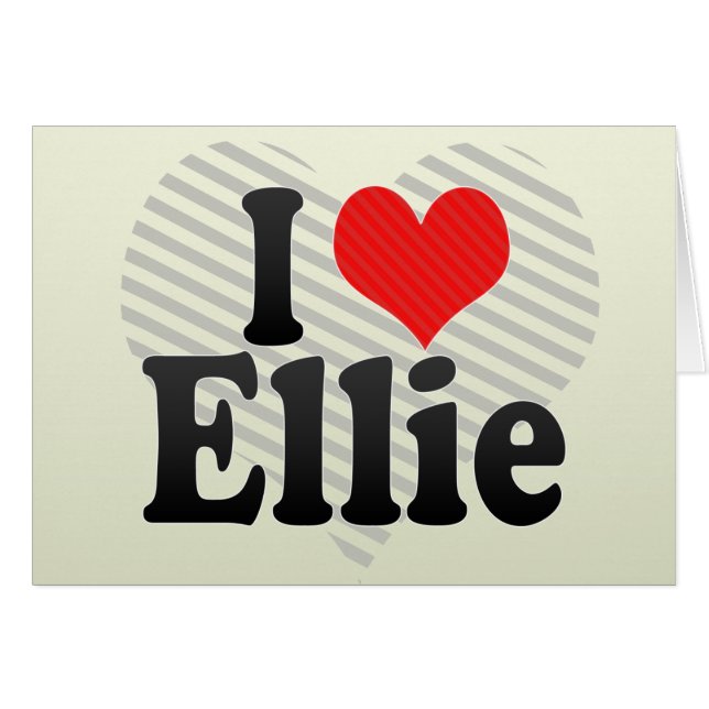 J'aime Ellie (Devant horizontal)