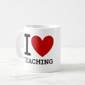 J'aime enseigner la tasse (Devant gauche)