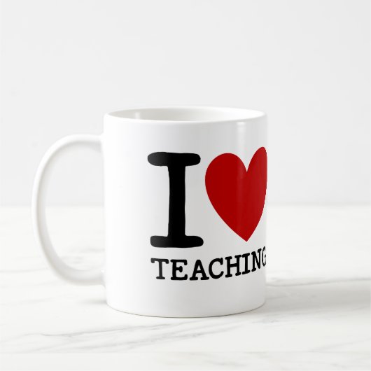 J'aime enseigner la tasse (Gauche)