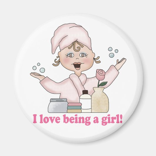 J'Aime Être Une Fille Magnet (Devant)