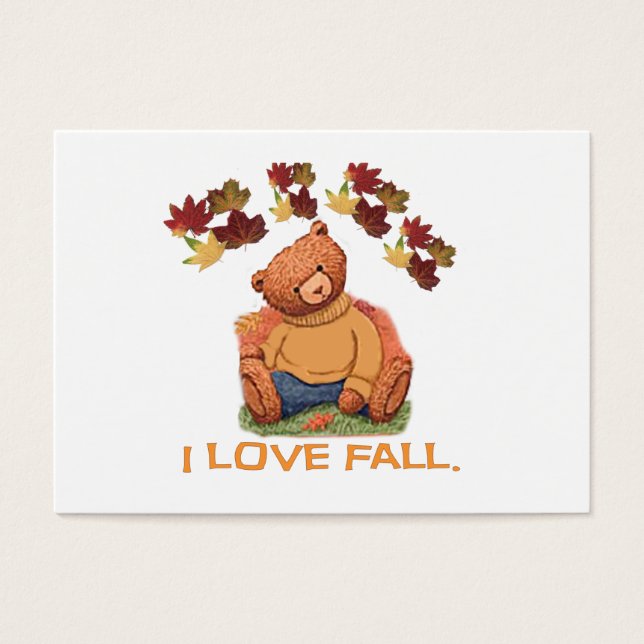 J'aime Fall Teddy Bear (Devant)