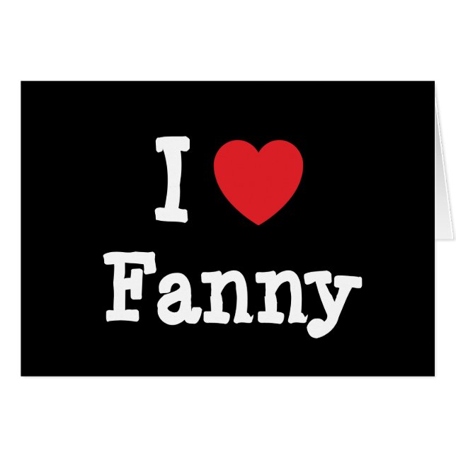 J'aime Fanny heart T-Shirt (Devant horizontal)