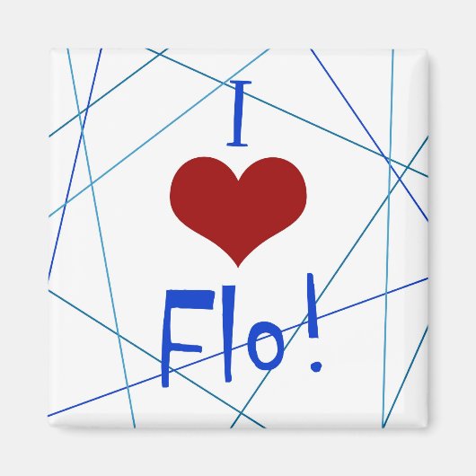 J'aime Flo aimant (Devant)