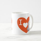 J'aime Fox | J'aime Bunny | Couple Mug (Devant droit)