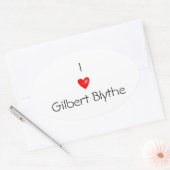J'aime Gilbert Blythe autocollant (Enveloppe)