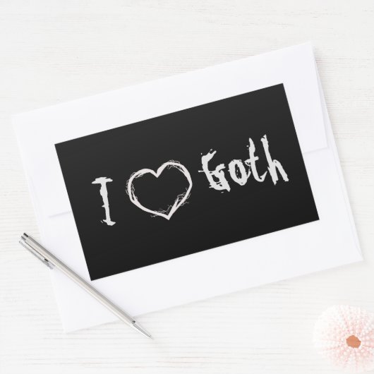 J'aime Goth Sticker (Enveloppe)