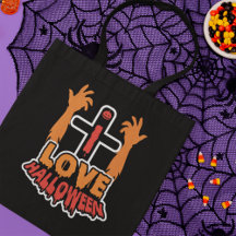 J'aime Halloween Déplaisant Zombie Sac fourre-tout