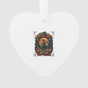 J'aime Halloween Squelette Épouvantail Pleine Lune