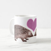 J'aime Hedgies - deux hérissons sur une tasse (Devant gauche)