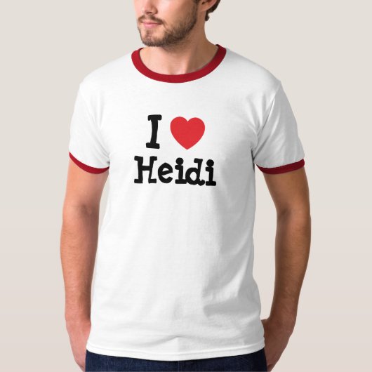 J'aime Heidi coeur T-Shirt (Devant)