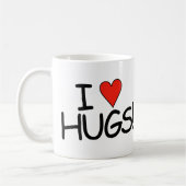 J'aime Hugs Mug (Gauche)