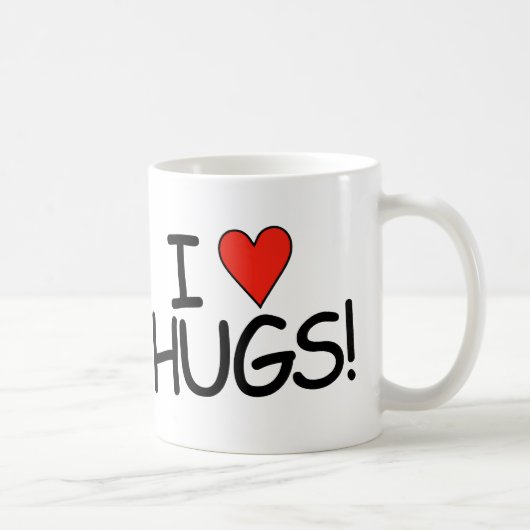 J'aime Hugs Mug (Droite)