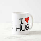 J'aime Hugs Mug (Devant droit)