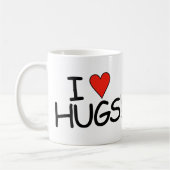 J'aime Hugs Mug (Gauche)