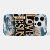 J'aime Jésus #4 Coque-coque iphone (Verso Horizontal)