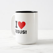 J'aime Jésus Mug (Devant gauche)