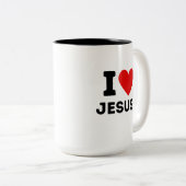 J'aime Jésus Mug (Devant droit)