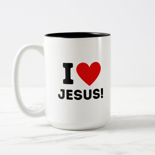 J'aime Jésus Mug (Gauche)