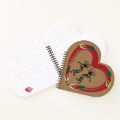 J'aime Kokopelli Heart Carnet (Intérieur)