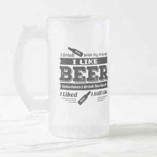 J'AIME la BIÈRE - tasse givrée - des citations de