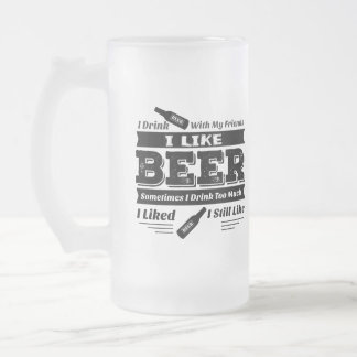 J'AIME la BIÈRE - tasse givrée - des citations de